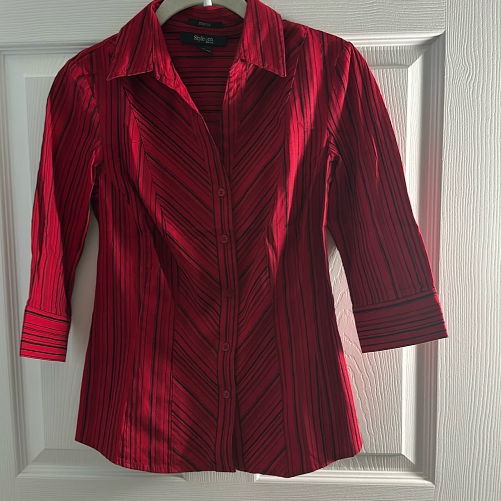 Style & Co. Petite Striped Shirt